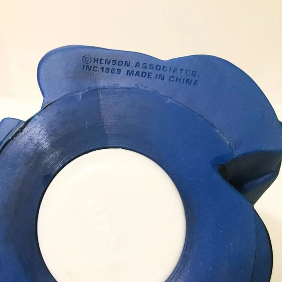 Vintage  Baby Kermit Coin Bank Muppet Babies Pirate Illco 9.5 Inch Tall - Picture 13 of 15